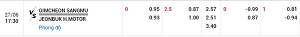 Tl Gimcheon Sangmu vs Jeonbuk