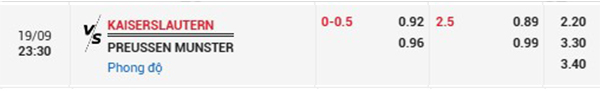 TLKaiserslautern vs Munster
