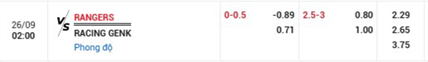 TL Rangers vs Genk